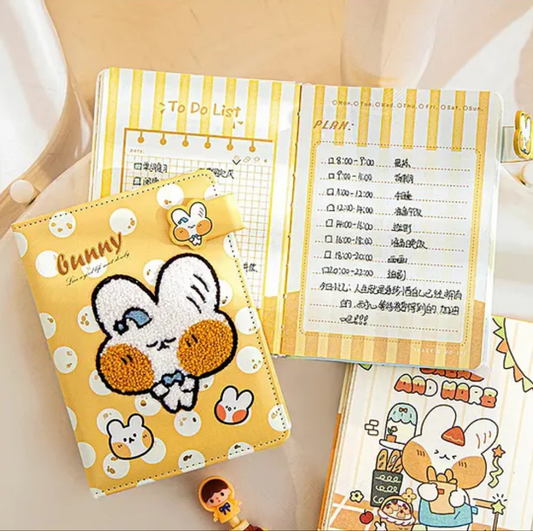 Bunny Fabric Notebook