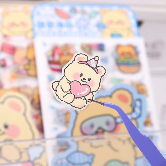 Cheesy Bear Stickers