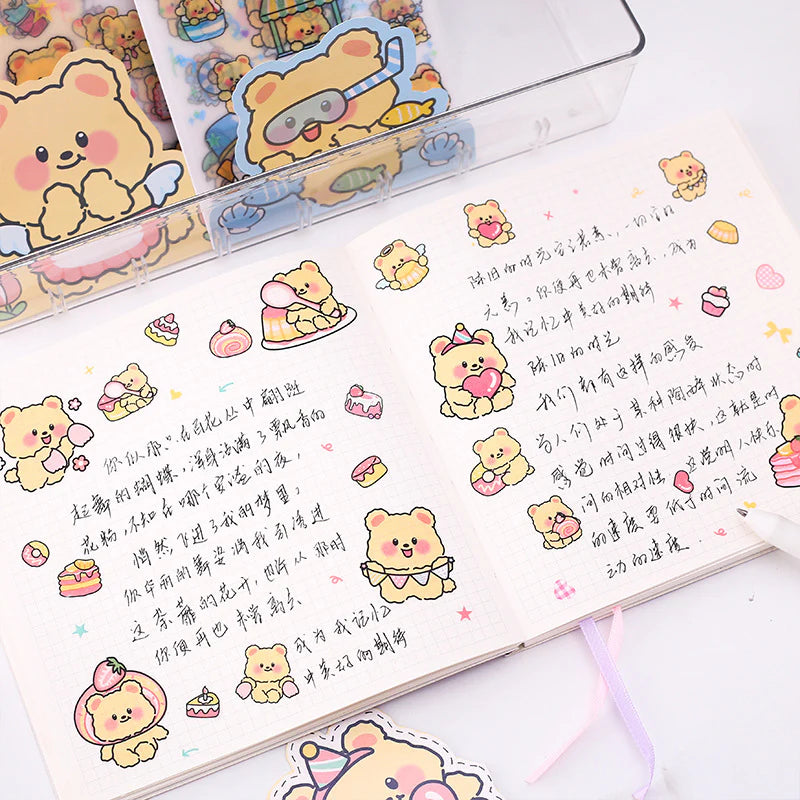 Cheesy Bear Stickers