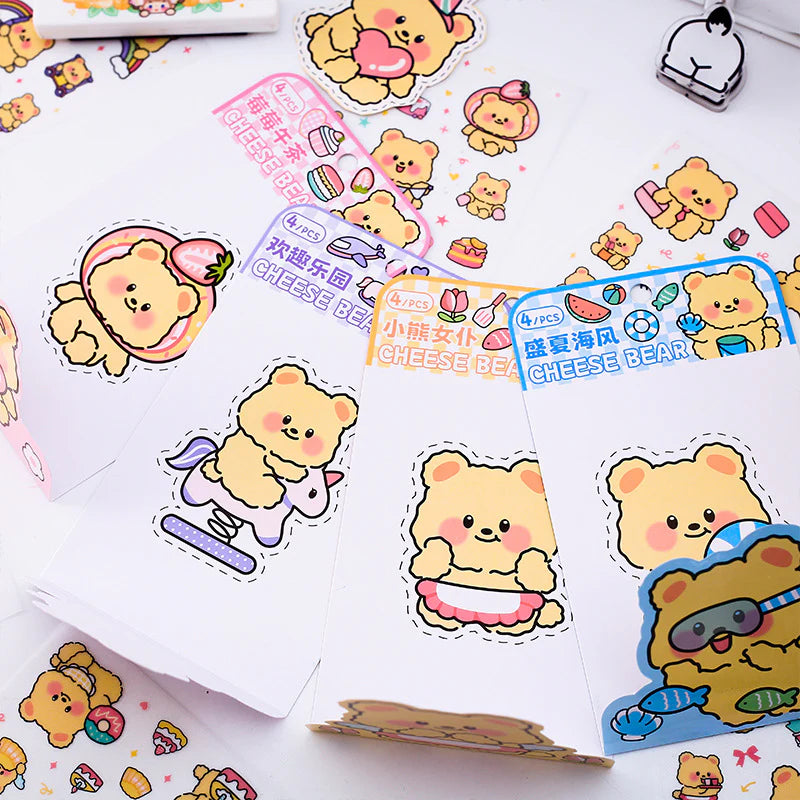 Cheesy Bear Stickers