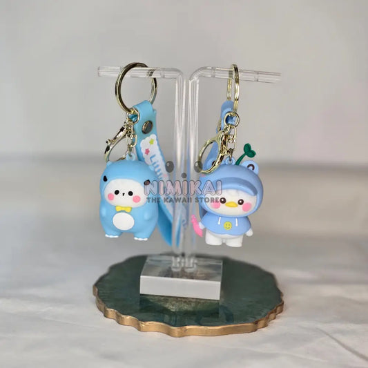 Animals In Onesie Kawaii Keychain