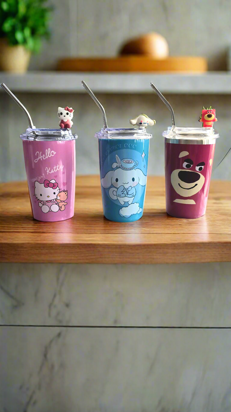 Cartoon Metal Tumbler (450ml)