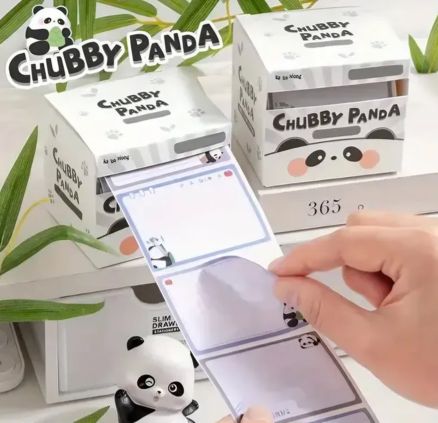 Chubby Panda Sticky Notes Roll