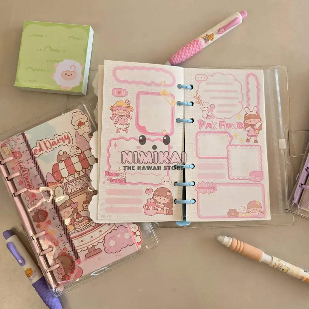 Kawaii Binder Diary Stationery