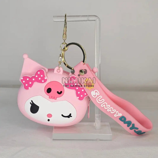 Kuromi Coin Pouch Keychain