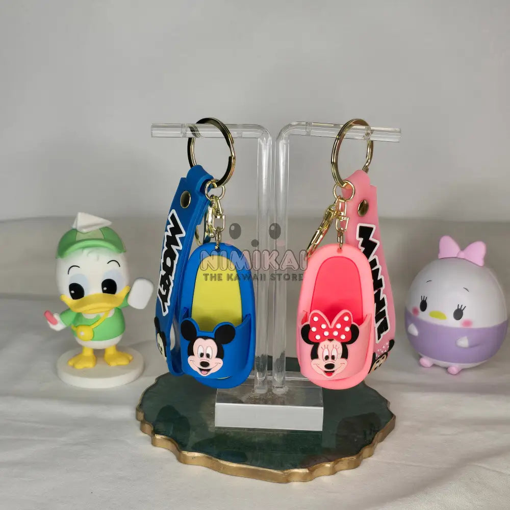 Mouse Character Slipper Keychain