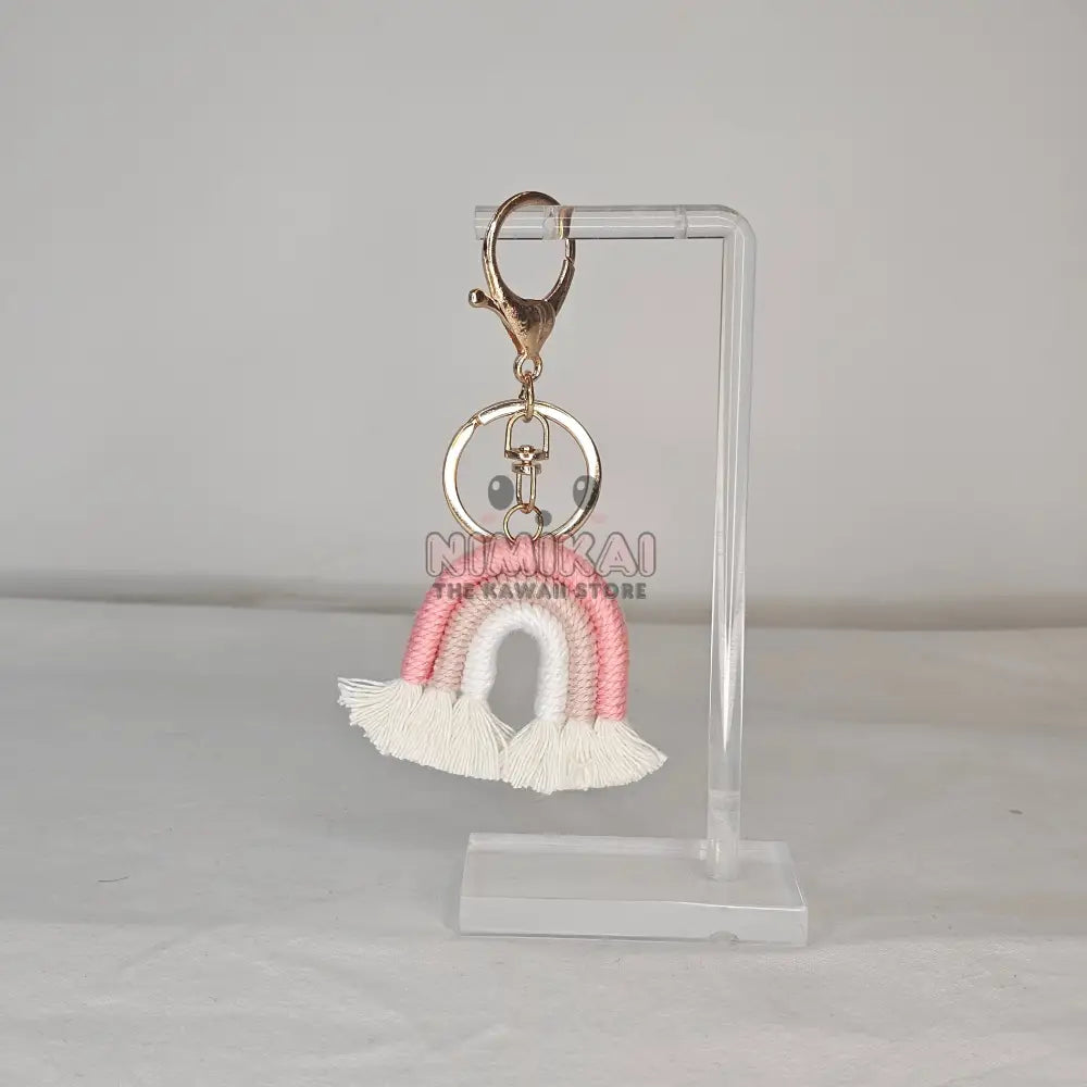Pastel Macrame Keychain