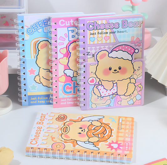 Cheese Bear Holographic Notebook