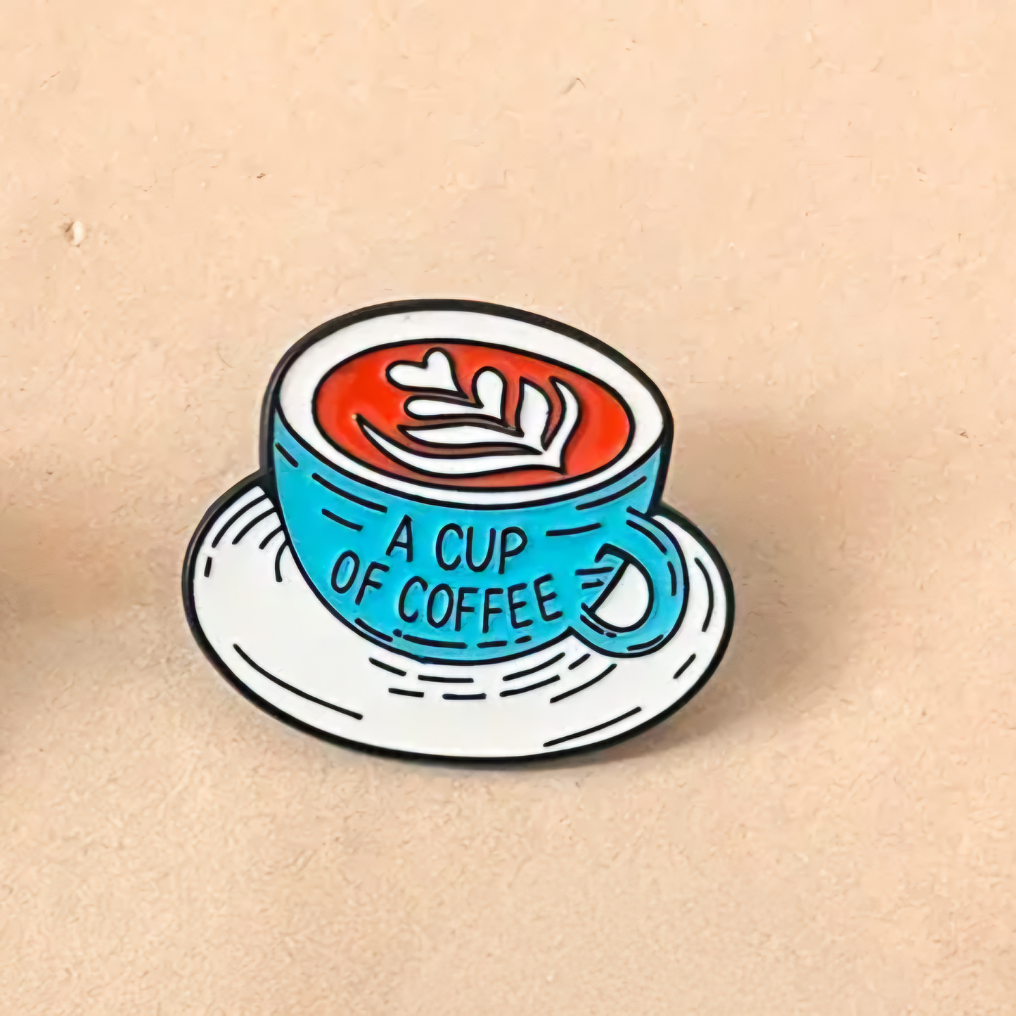 A Cup of Coffee Enamel Pin