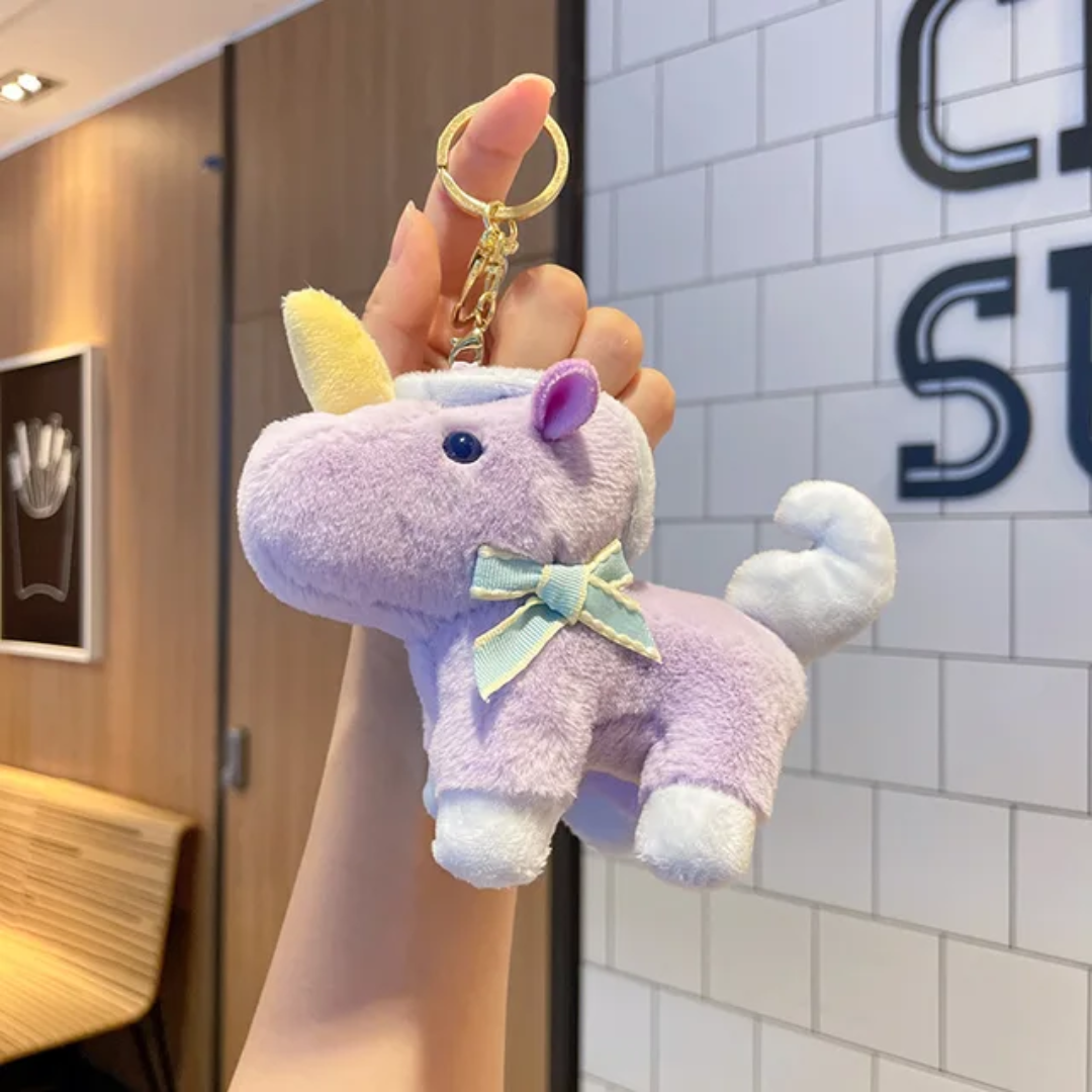 Unicorn Plush Keychain