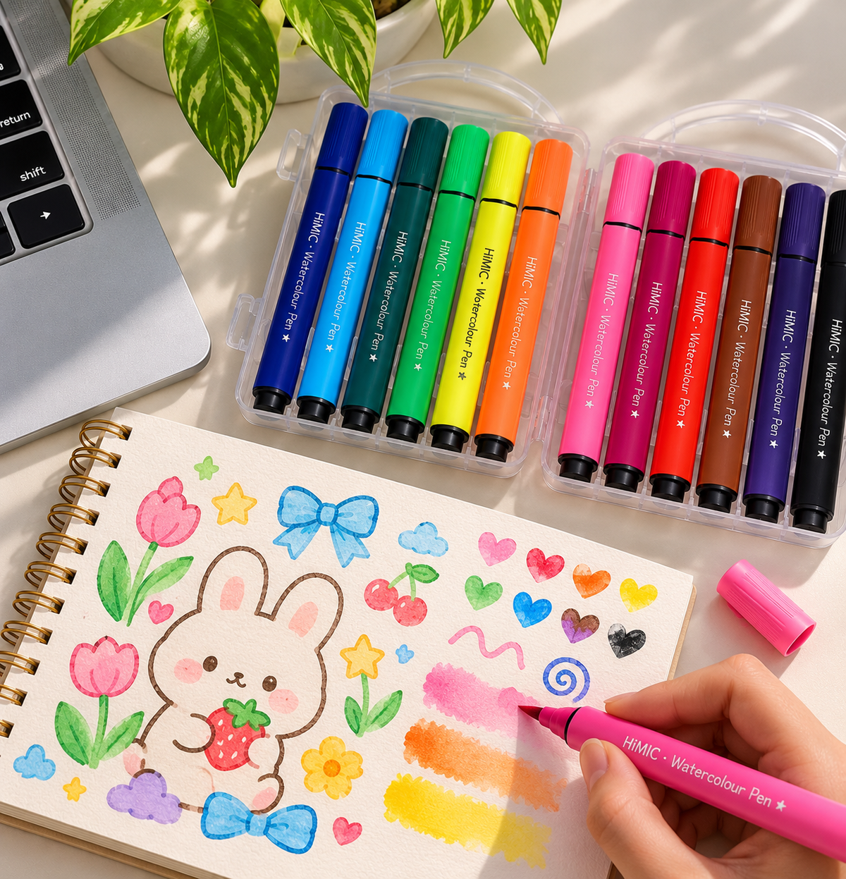 Tiggy Buddy Watercolour Markers (Set of 12)
