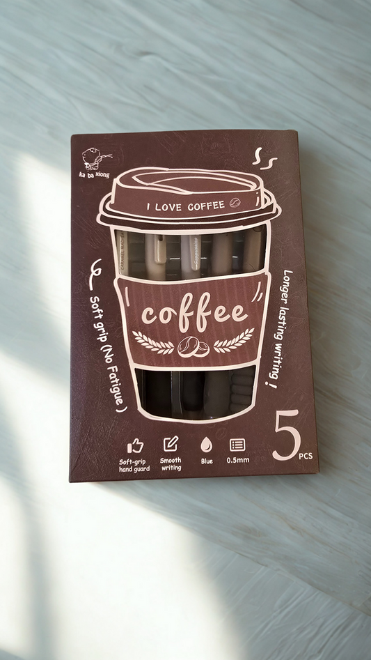 Coffee Theme Pen (Set of 5)