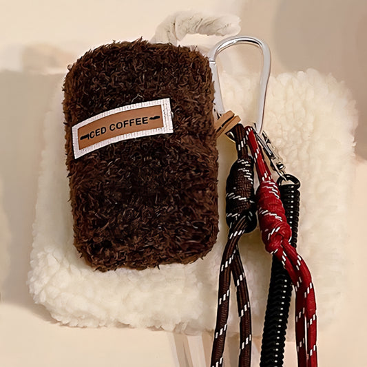 Plush Iced Coffee Bag Charm