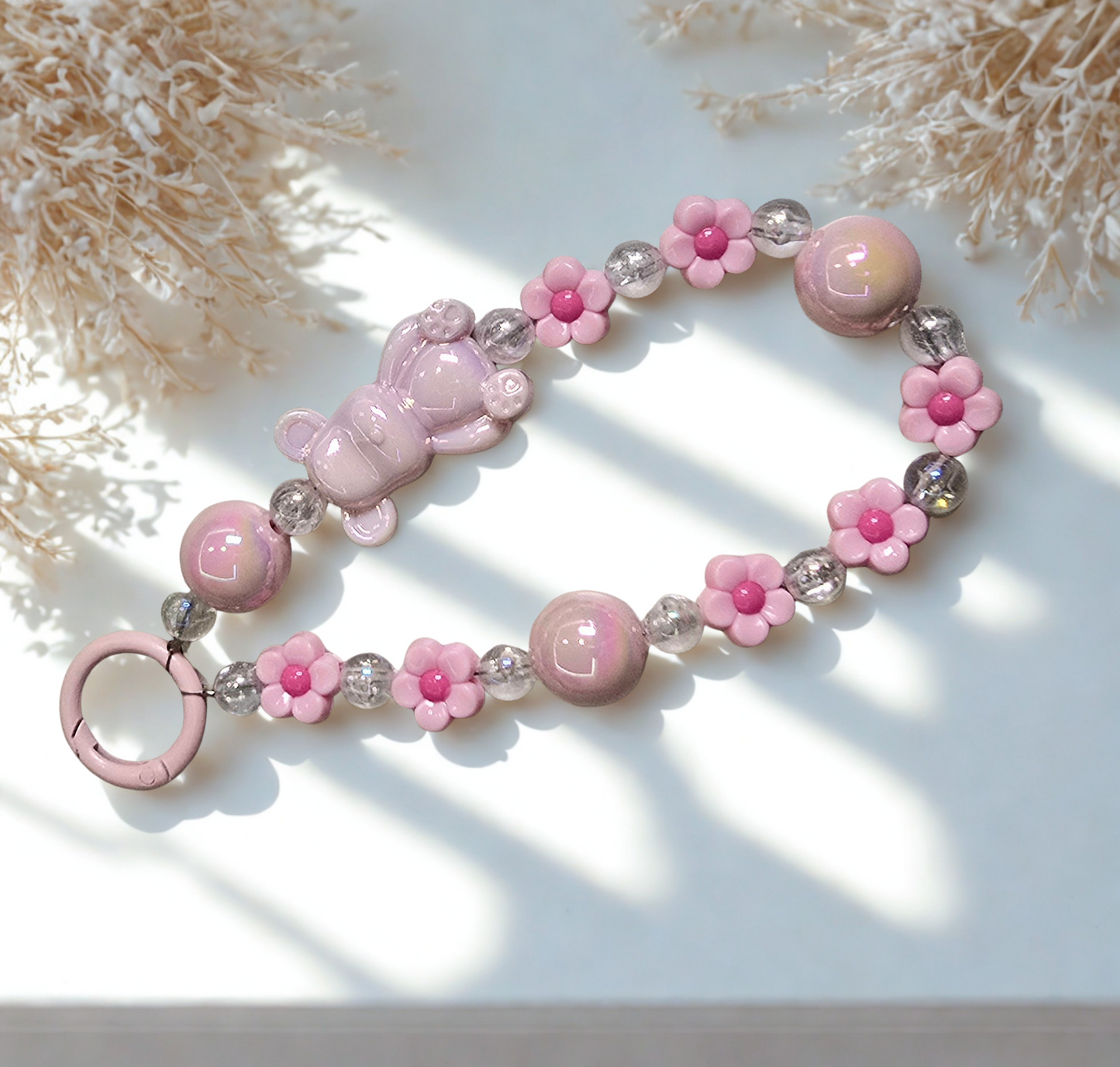 Blooming Bear Phone Charm