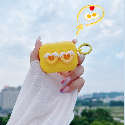 Yellow Heart Airpod Case