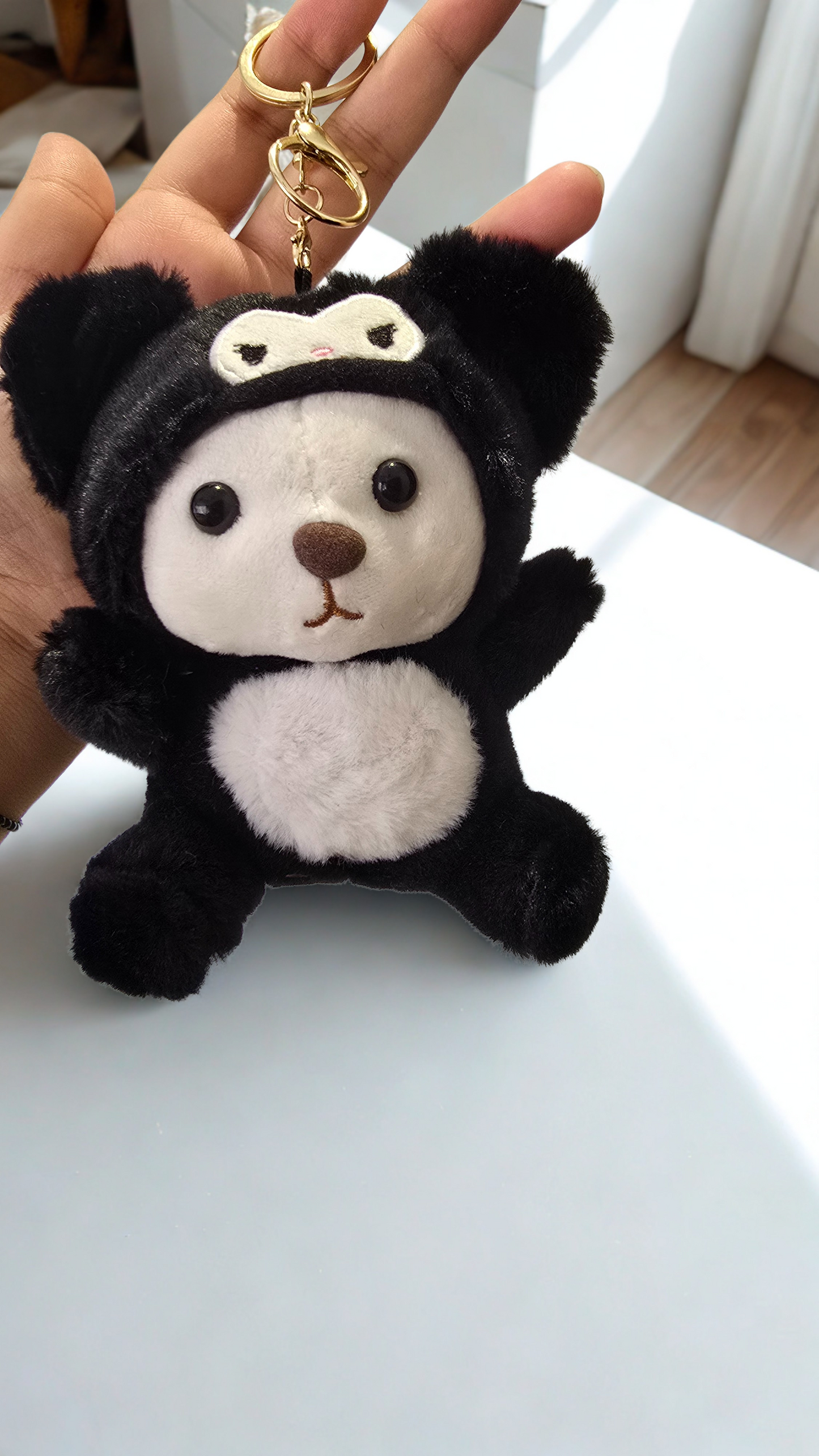 Bear in Onesies Plush Keychain
