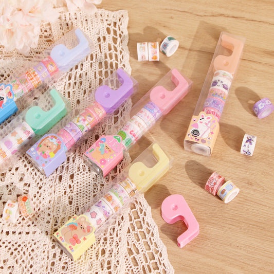 Mini Washi Tape with Dispenser Set