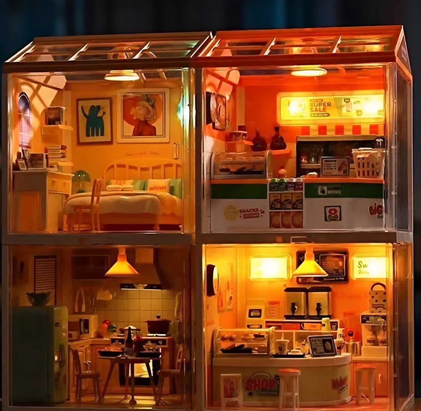 Miniature Bedroom DIY Kit