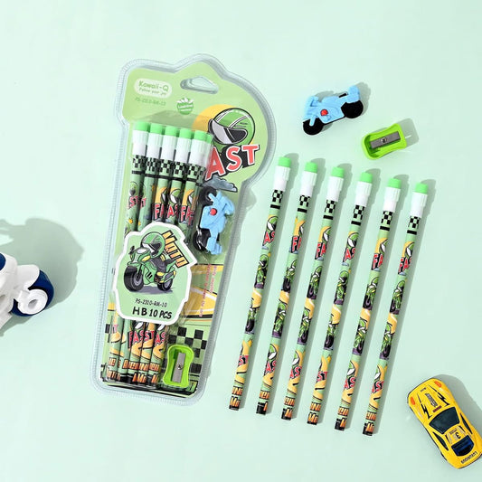 Racing Moto Pencil Set