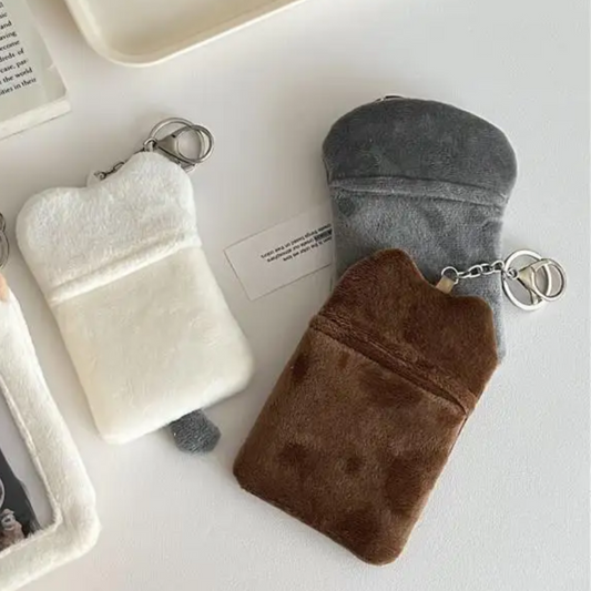 Cat Plush Photo / ID Card Holder