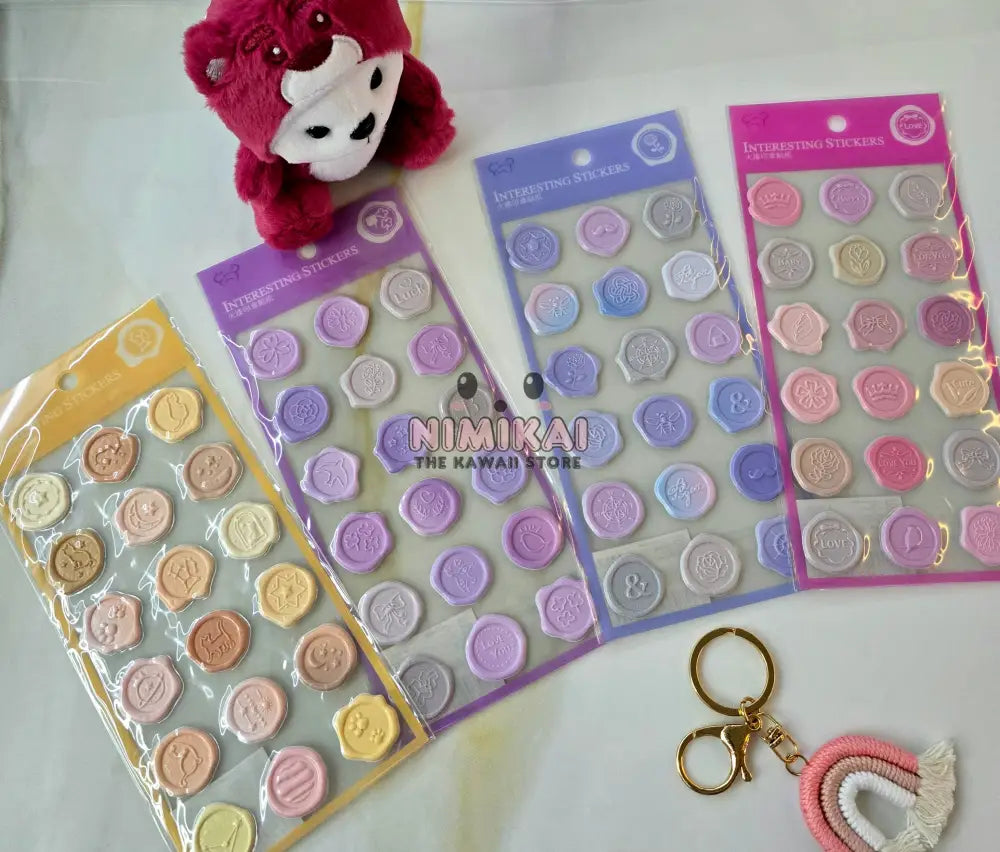 Wax Seal Stickers (Pack Of 3) Stationery