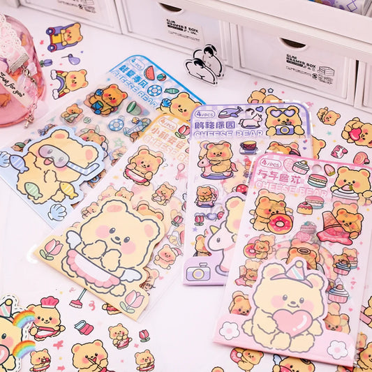 Cheesy Bear Stickers