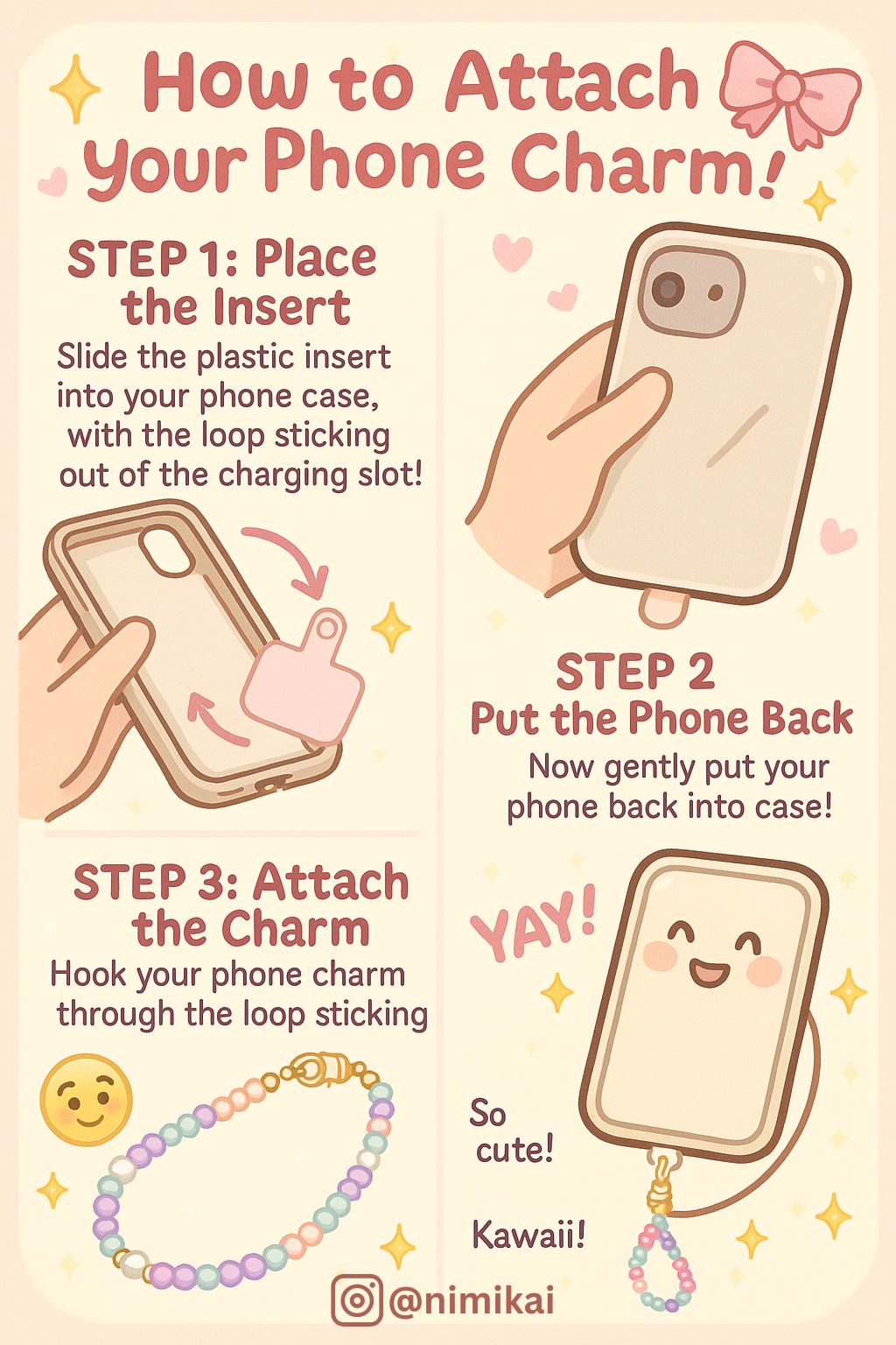 Knot Loom Phone Charm