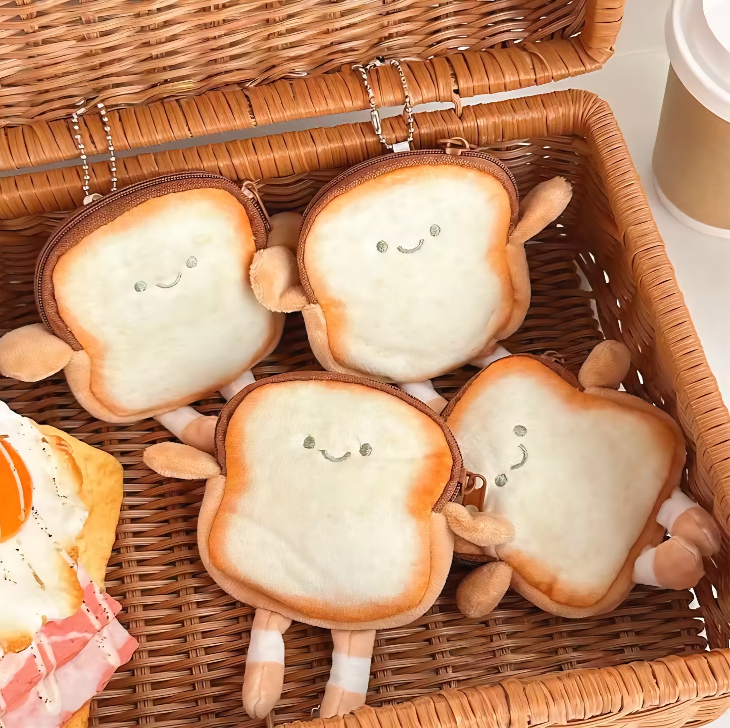 Butter Toast Coin Pouch
