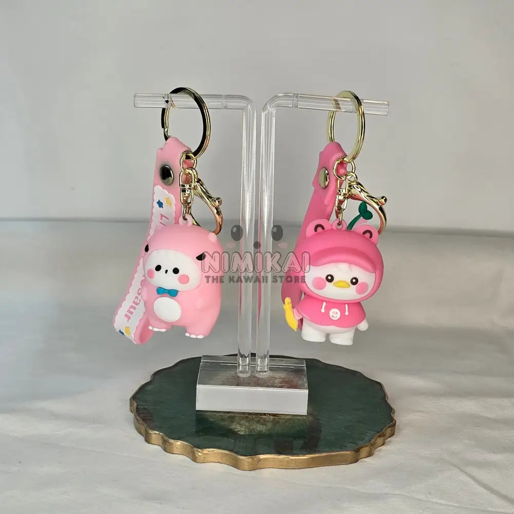 Animals In Onesie Kawaii Keychain