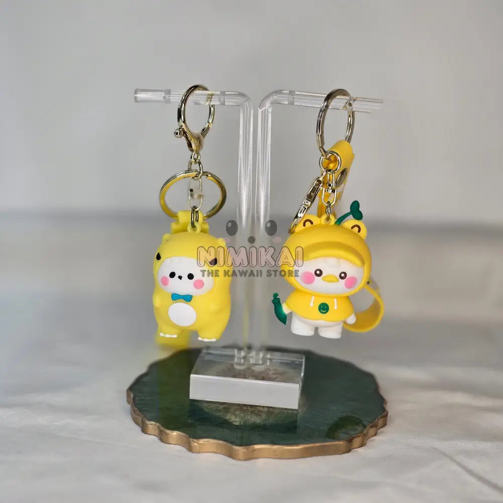 Animals In Onesie Kawaii Keychain