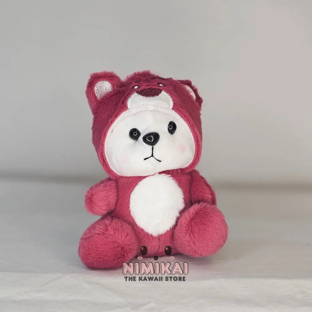 Bear In Onesies Plush Keychain