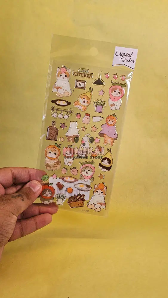 Cat Crystal Stickers Stationery