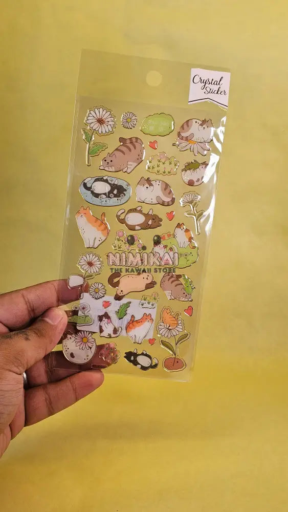 Cat Crystal Stickers Stationery