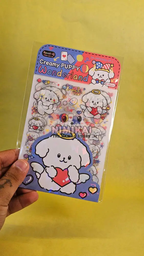 Creamy Puppy Stickers Stationery