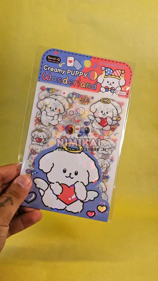Creamy Puppy Stickers Stationery