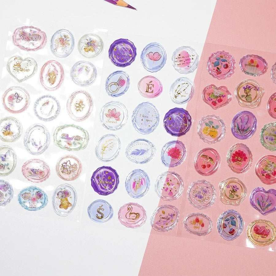 Aesthetic Wax Seal Stickers
