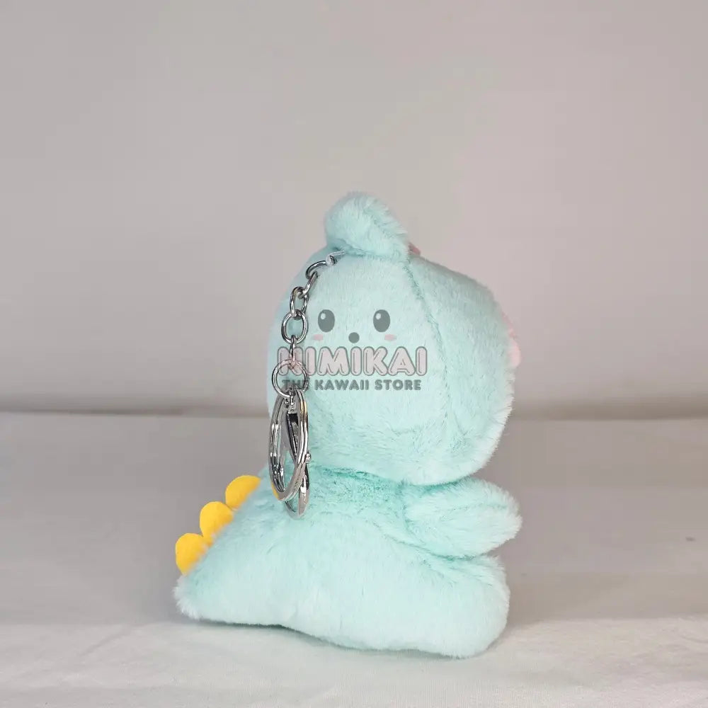 Hello Kitty In Dinosaur Onesie Plush Keychain