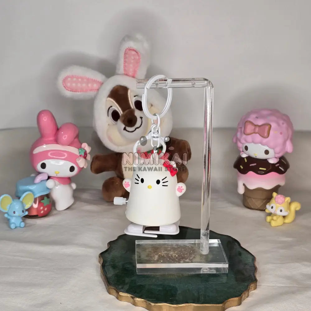 Hello Kitty Wind Up Keychain