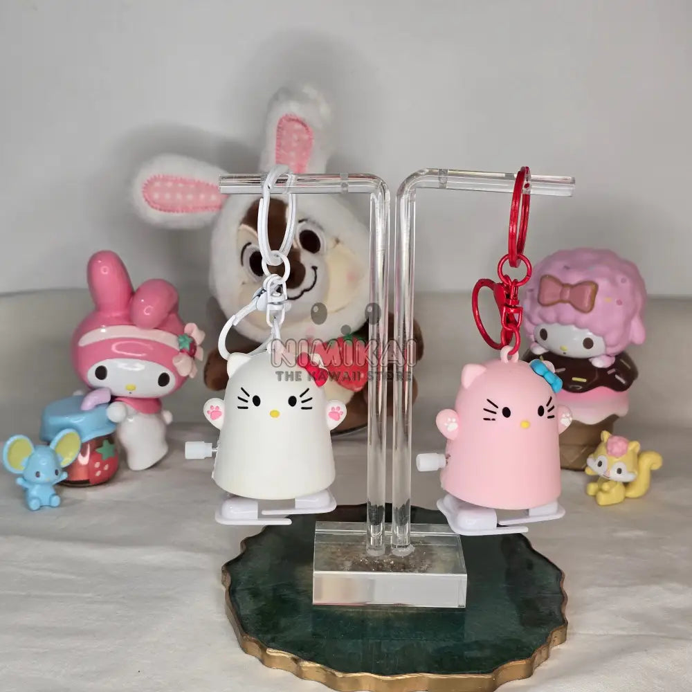 Hello Kitty Wind Up Keychain