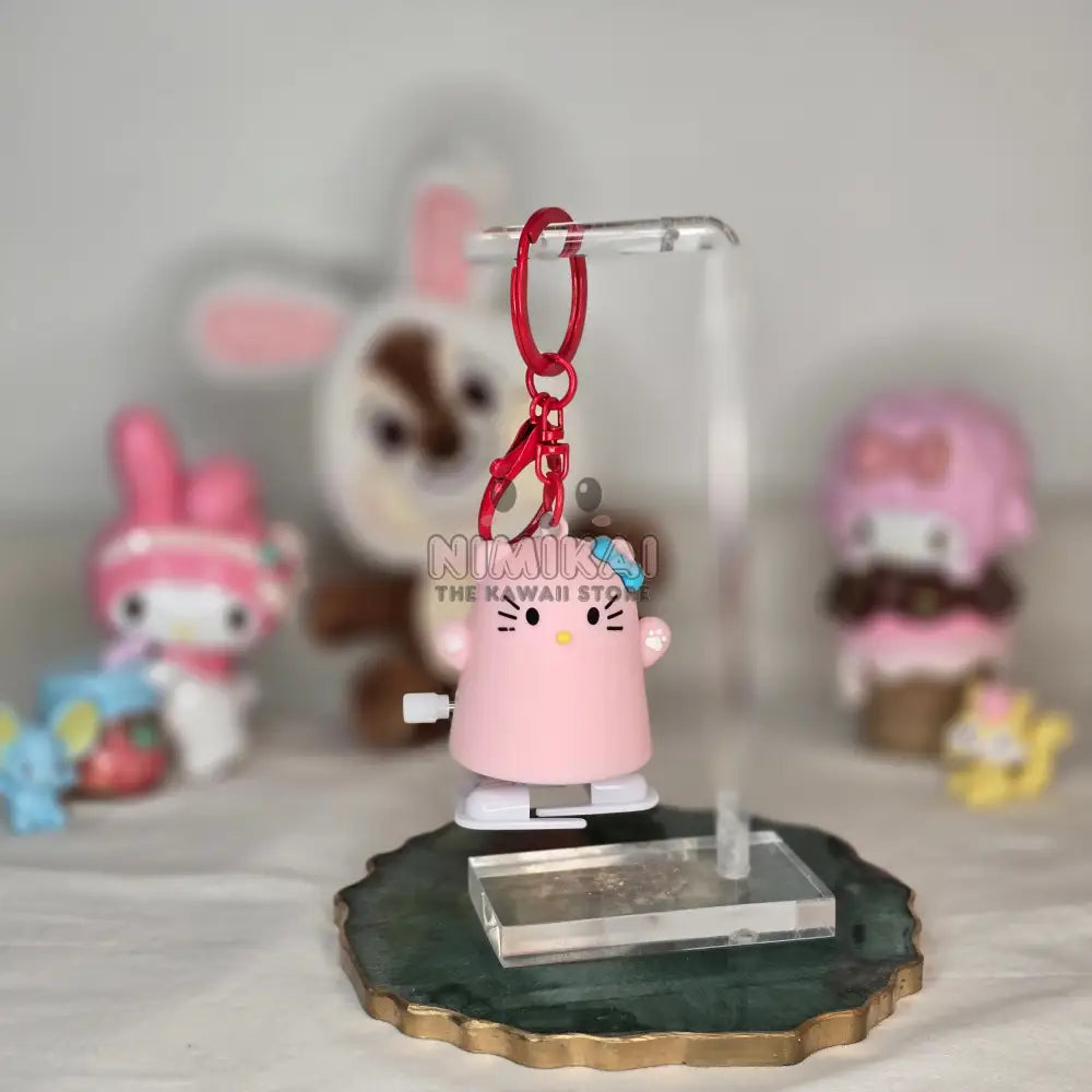 Hello Kitty Wind Up Keychain
