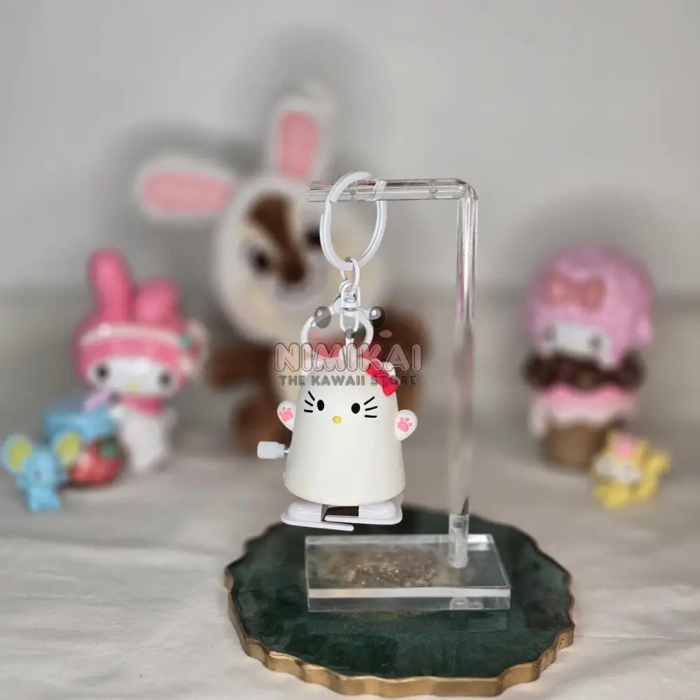 Hello Kitty Wind Up Keychain