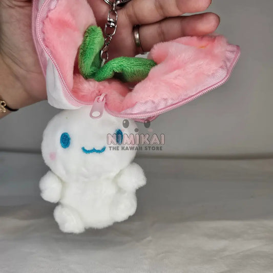 Hidden Bunny Plush Keychain