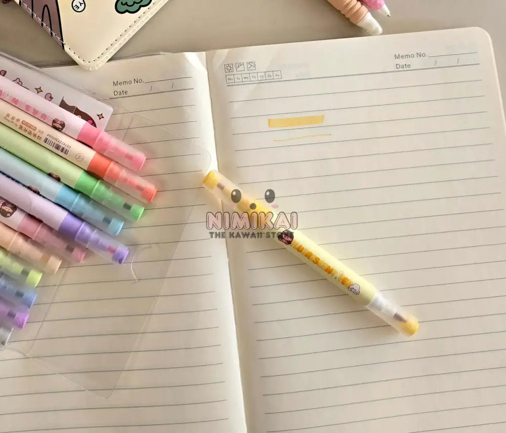 Kiki & Nini Double Head Highlighters (Pack Of 12) Stationery