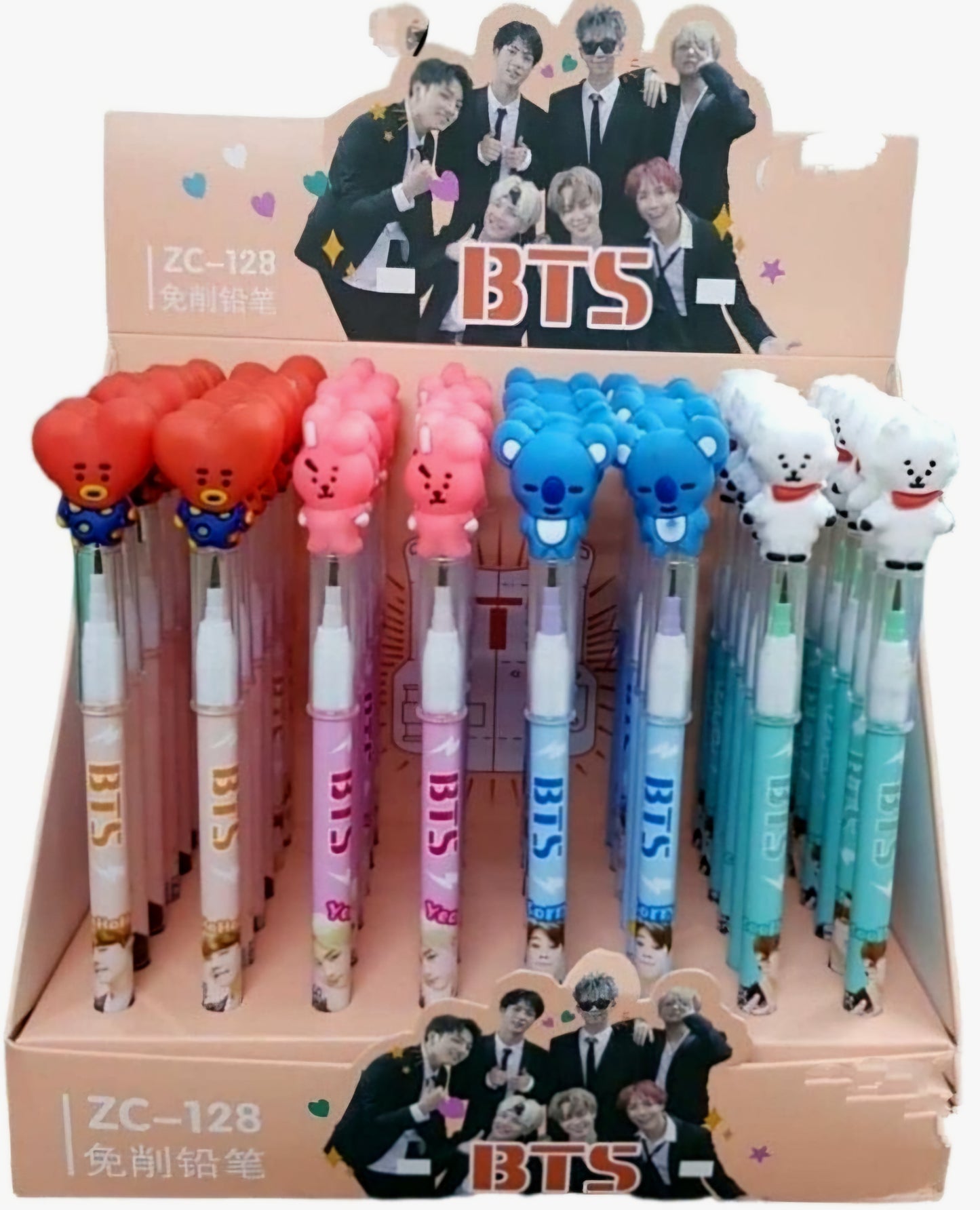 BT21 Stackable Pencils (Pack of 4)