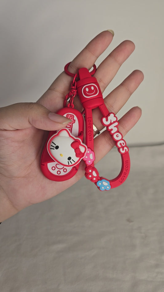 Sanrio Fidget Slipper Keychain