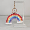 Rainbow Macrame Keychain