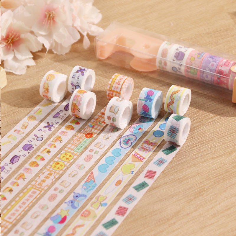 Mini Washi Tape with Dispenser Set