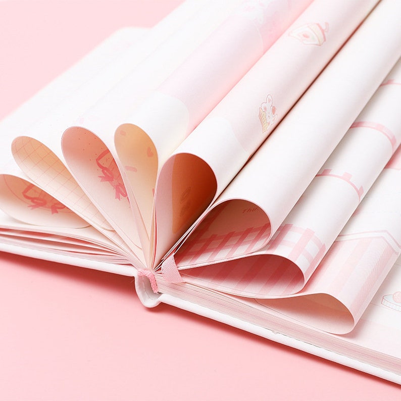 Kawaii Pink Bunny Small Notebook