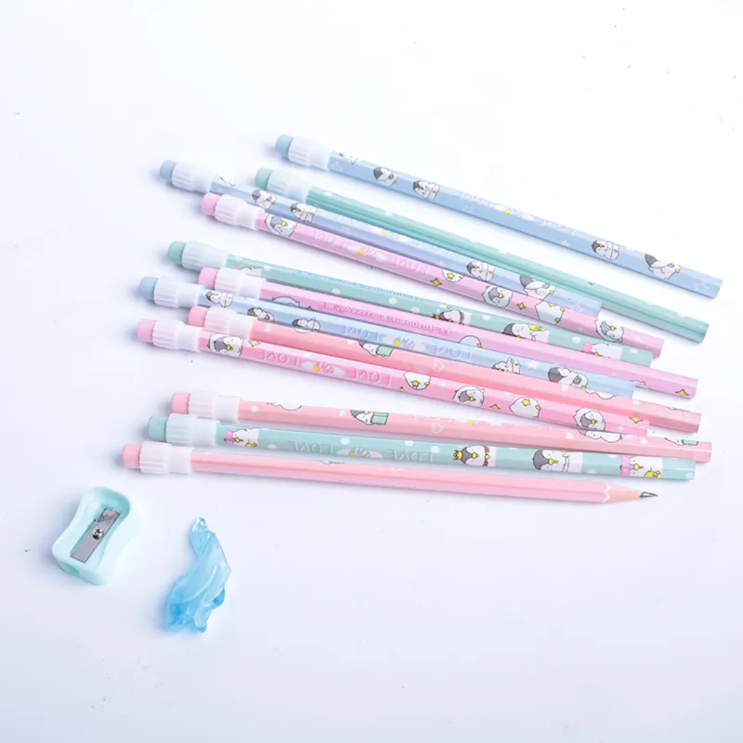 Penguin Pencil Set