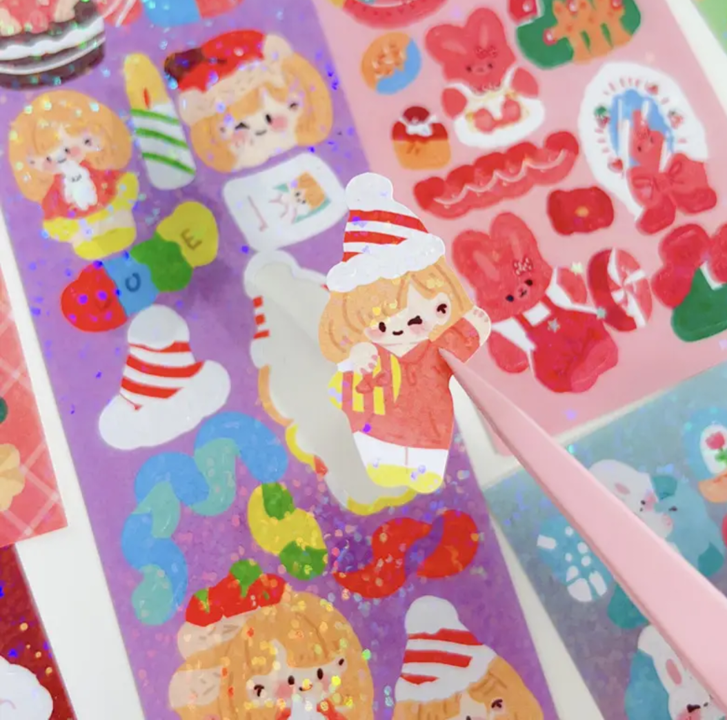 Mini Laser Cut Stickers (Pack of 4)